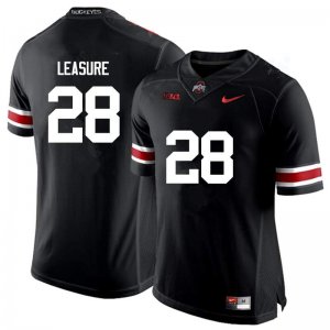 Men's Ohio State Buckeyes #28 Jordan Leasure Black Nike NCAA College Football Jersey Holiday GWX0144MC